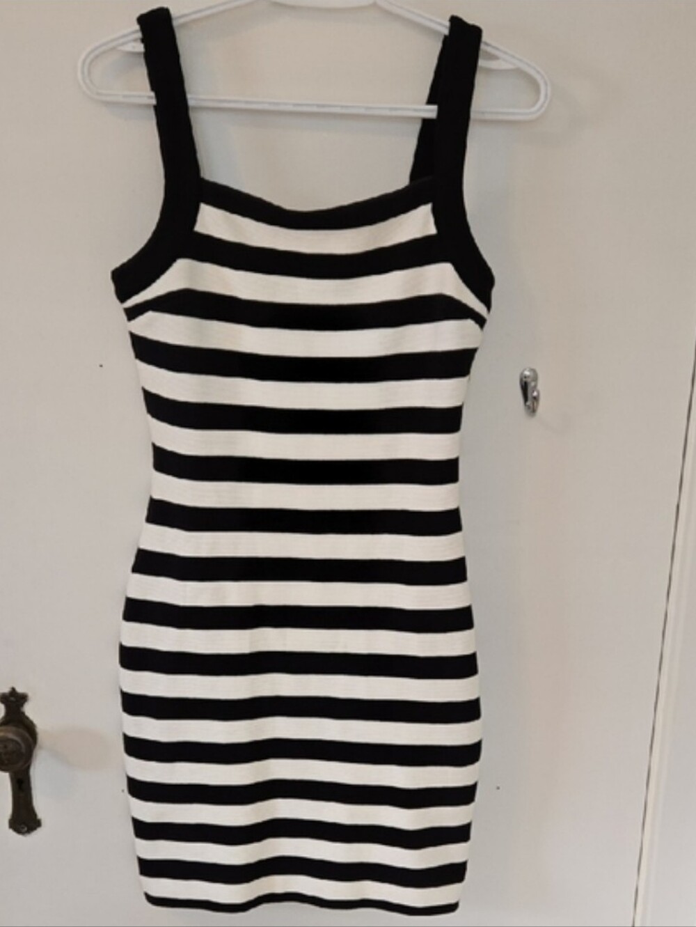 Juicy Couture Striped Black And White Dress In Womens Size Small